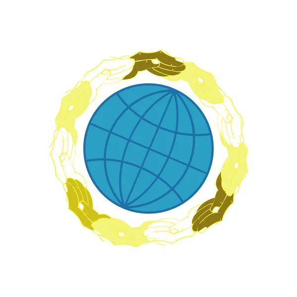 Image couleur Globe — Image vectorielle