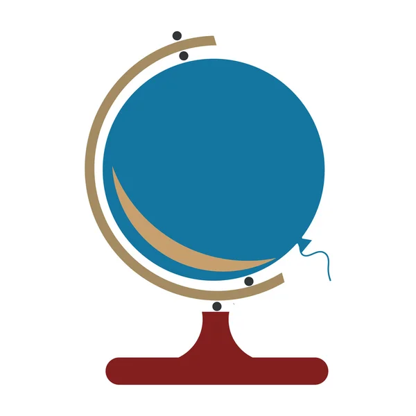 Immagine a colori Globe — Vettoriale Stock