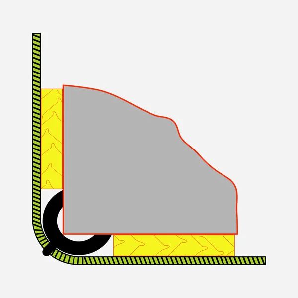 Supports d'image couleur pour grue de chargement — Image vectorielle