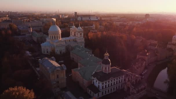 Chiesa ortodossa Saint Alexander Nevsky Lavra — Video Stock