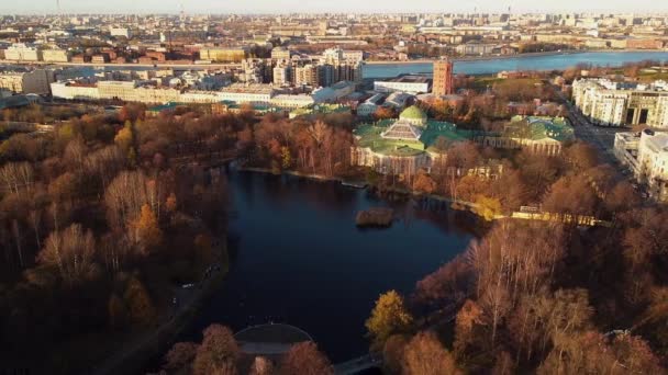 Jardín Tavrichesky Palacio Táurido San Petersburgo Rusia Vídeo De Stock