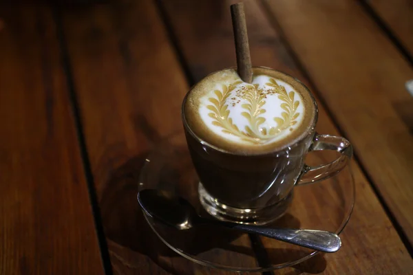 Hot cocoa in the coffeeshop. — Stock Photo, Image