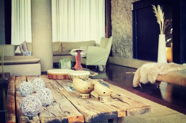 Lüks oturma odası. İç