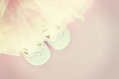 Bebek ayakkabıları. Mutlu an