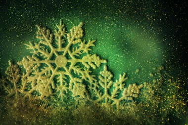 Kış arka plan. kar üstünde kar taneleri