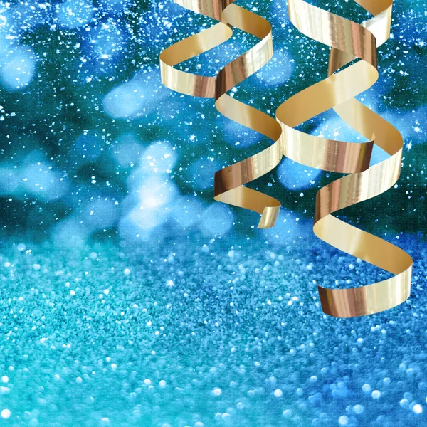 Altın christmas şerit. Yeni yıl