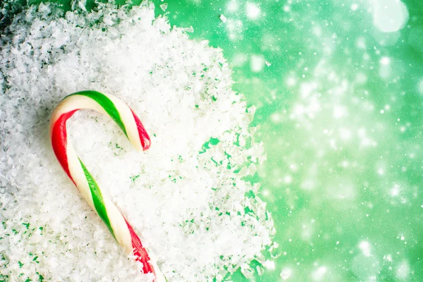 Decoración de Navidad con bastones de caramelo —  Fotos de Stock