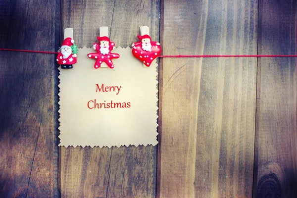 Veselé Vánoce pozadí, dřevěné — Stock fotografie