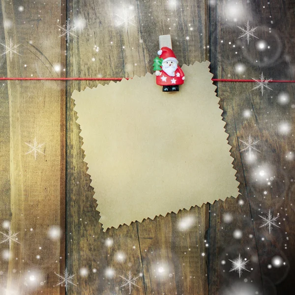 Neşeli Noel arka plan. Ahşap