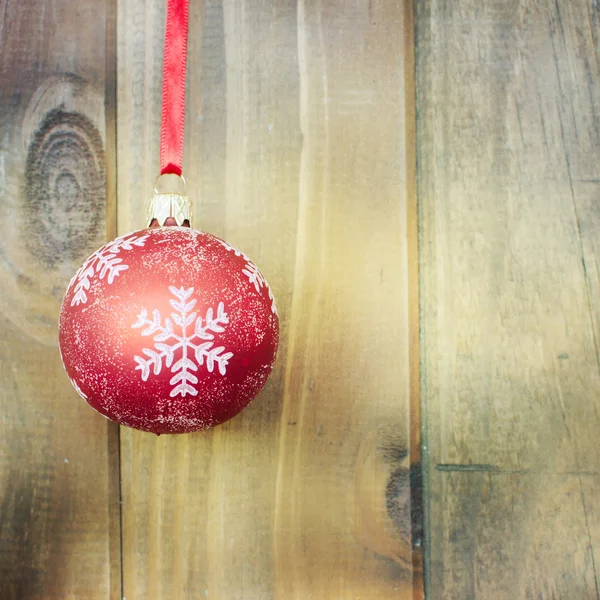 Decoração de Natal sobre fundo de madeira. — Fotografia de Stock