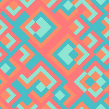 Renkli kare, pürüzsüz desen arkaplan. vektör.
