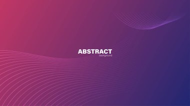 Eğri çizgileri olan soyut pembe, kopyalama alanı olan modern arkaplan, vektör.