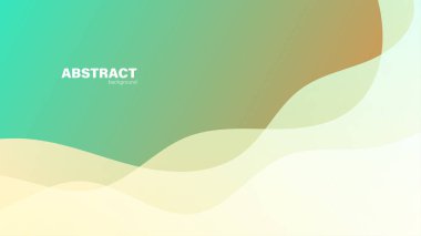 Özet yeşil sıvı şekilli modern arkaplan kopyalama alanı, vektör.