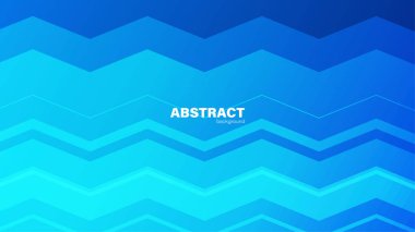 Soyut mavi arkaplan ve zigzag dalgası, tasarım ve vektör için kopyalama alanı olan arkaplan.