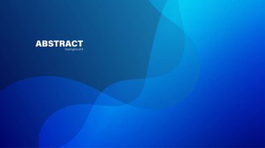 Soyut mavi arkaplan ve eğri şekli, tasarım için kopyalama alanı olan arkaplan, vektör.