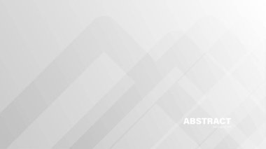 Soyut beyaz ve gri gradyan arka plan. Kopya alanı, vektör illüstrasyonu olan geometrik modern tasarım..