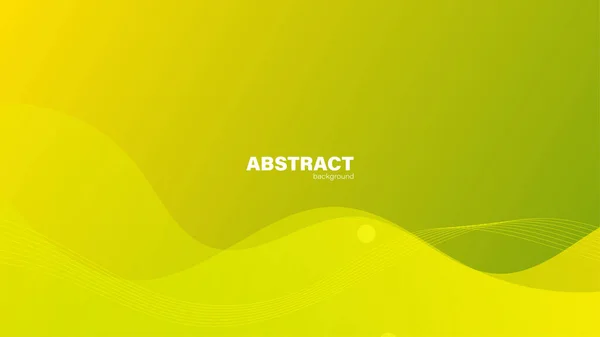 Fondo Amarillo Abstracto Con Formas Fluidas Moderno Concept Minimal Cartel — Vector de stock