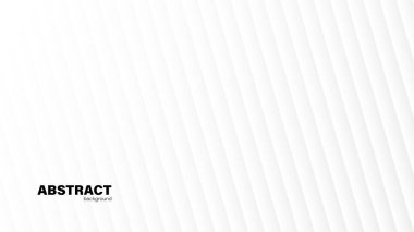 Soyut beyaz ve gri gradyan arka plan. Kopya alanı, vektör illüstrasyonu olan geometrik modern tasarım..