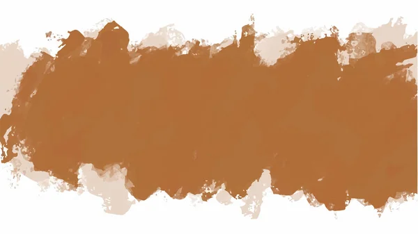 テクスチャの背景とウェブバナーのデザインのための茶色の水彩背景 — ストックベクタ