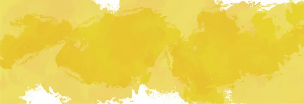 Sfondo Acquerello Giallo Texture Sfondi Banner Web Desig — Vettoriale Stock