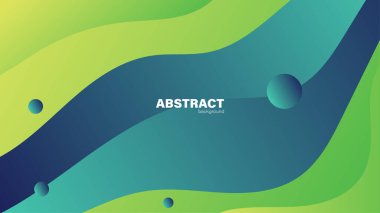 Özet yeşil sıvı şekilli modern arkaplan kopyalama alanı, vektör.