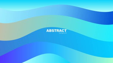 Soyut mavi arkaplan ve eğri şekli, tasarım için kopyalama alanı olan arkaplan, vektör.