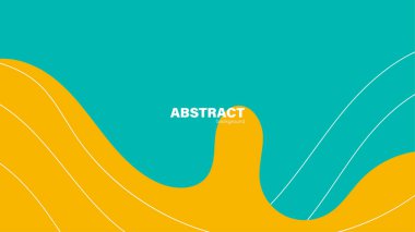 Kopyalama alanı, vektör alanı olan soyut yeşil ve sarı modern arkaplan.