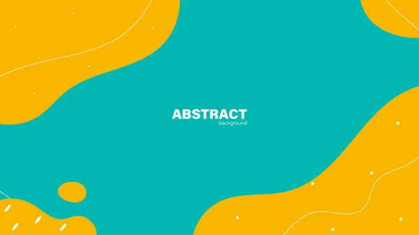 Soyut yeşil ve sarı sıvı şekilli modern arkaplan kopyalama alanı, vektör.