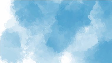 Dizaynınız için mavi suluboya arkaplan, suluboya arkaplan, vektör.