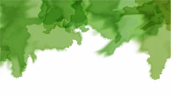 Groene Aquarel Achtergrond Voor Ontwerp Aquarel Achtergrond Concept Vector — Stockvector