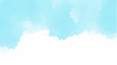 Dizaynınız için mavi suluboya arkaplan, suluboya arkaplan, vektör.