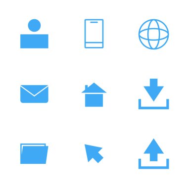 Sosyal medya ikonu. vektör.