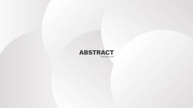 Soyut beyaz ve gri gradyan arka plan. Kopya alanı, vektör illüstrasyonu olan geometrik modern tasarım..