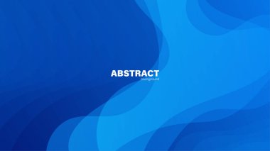 Soyut mavi arkaplan ve eğri şekli, tasarım için kopyalama alanı olan arkaplan, vektör.