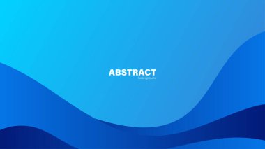 Soyut mavi arkaplan ve eğri şekli, tasarım için kopyalama alanı olan arkaplan, vektör.