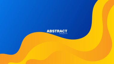 Soyut mavi ve sarı arkaplan, tasarım için kopyalama alanı olan arkaplan, vektör.