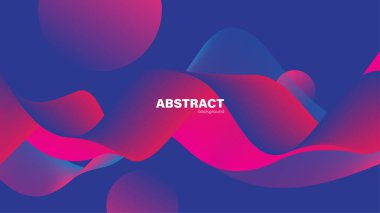 Soyut mavi arkaplan ve kırmızı eğri şekli, tasarım, vektör için kopyalama alanı olan arkaplan.