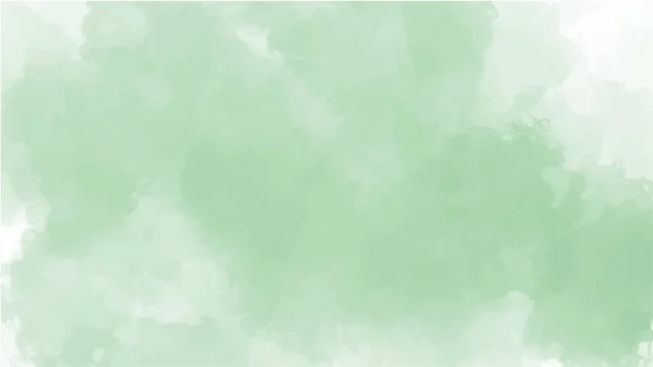 Grön Akvarell Bakgrund För Texturer Bakgrunder Och Web Banners Desig — Stock vektor