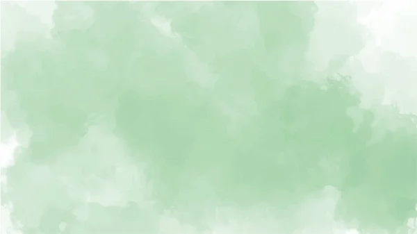 Grüner Aquarell Hintergrund Für Texturen Hintergründe Und Web Banner Desig — Stockvektor