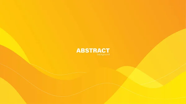 Fundo Amarelo Abstrato Com Formas Fluidas Concepto Moderno Cartaz Mínimo — Vetor de Stock