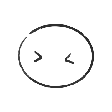 El çizimi yüz ifadelerini gösteren minimalist siyah beyaz bir çizim. Üzücü. vektör.