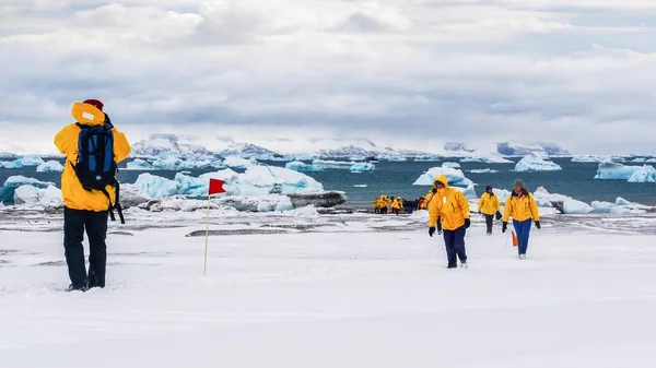 Snow Hill Island Antartide Dicembre 2010 Turismo Antartide Mentre Turisti — Foto Stock