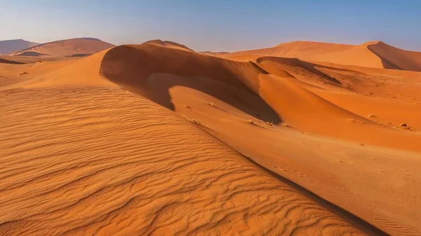 Bellissimo Paesaggio Grandi Dune Sabbia Rossa Nel Deserto Del Namib — Foto Stock
