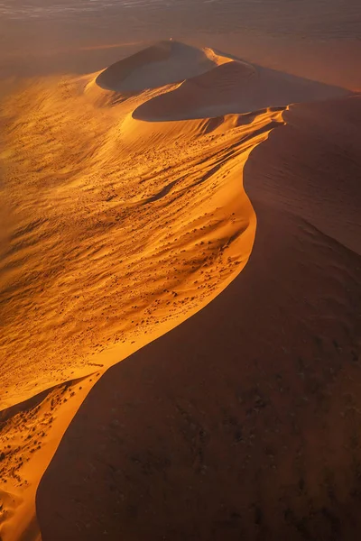 Veduta Aerea Una Grande Duna Sabbia Rossa Nel Deserto Del — Foto Stock