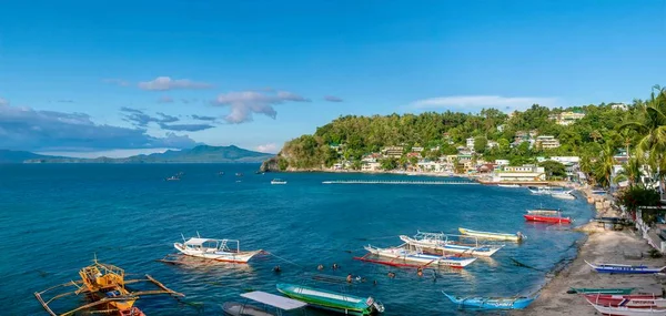 Puerto Galera Filippine Maggio 2021 Vista Panoramica Sulla Spiaggia Sabang — Foto Stock