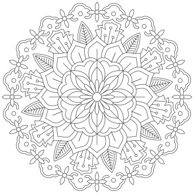 Yaprak Çiçeği Taç Yaprağı Renk Mandala Sanat Basit Grafik Şekli Vector Çiçek Orijinal Tasarım Klasik Dekoratif Özellikler Şablonu İslam Arap Mistik Dini Lotus