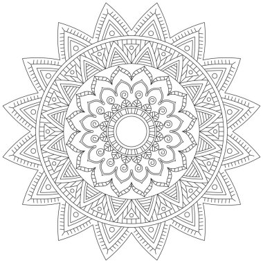 Yaprak Çiçeği Taç Yaprağı Renk Mandala Sanat Basit Grafik Şekli Vector Çiçek Orijinal Tasarım Klasik Dekoratif Özellikler Şablonu İslam Arap Mistik Dini Lotus