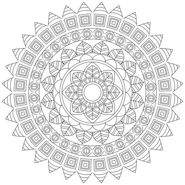 Yaprak Çiçeği Taç Yaprağı Renk Mandala Sanat Basit Grafik Şekli Vector Çiçek Orijinal Tasarım Klasik Dekoratif Özellikler Şablonu İslam Arap Mistik Dini Lotus