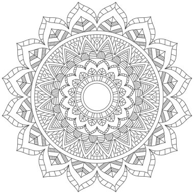 Yaprak Çiçeği Taç Yaprağı Renk Mandala Sanat Basit Grafik Şekli Vector Çiçek Orijinal Tasarım Klasik Dekoratif Özellikler Şablonu İslam Arap Mistik Dini Lotus