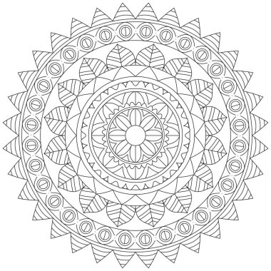 Yaprak Çiçeği Taç Yaprağı Renk Mandala Sanat Basit Grafik Şekli Vector Çiçek Orijinal Tasarım Klasik Dekoratif Özellikler Şablonu İslam Arap Mistik Dini Lotus